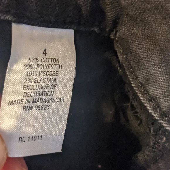 Black Mid-rise Skinny Carpenter Jeans - Picture 8 of 9